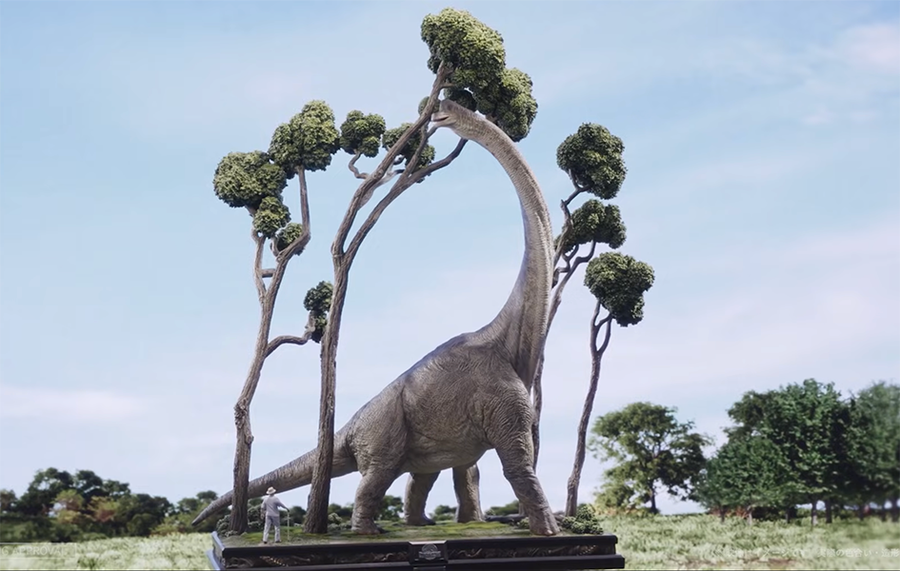 Jurassic Park (1993) - Brachiosaurus Statue