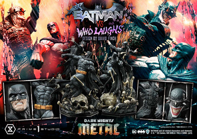 Batman versus Batman Who Laughs (Regular Version) 1/4 Scale Statue