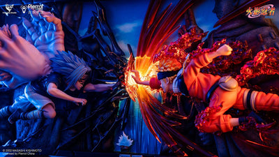 Naruto vs Sasuke at The Valley of The End Mural Statue