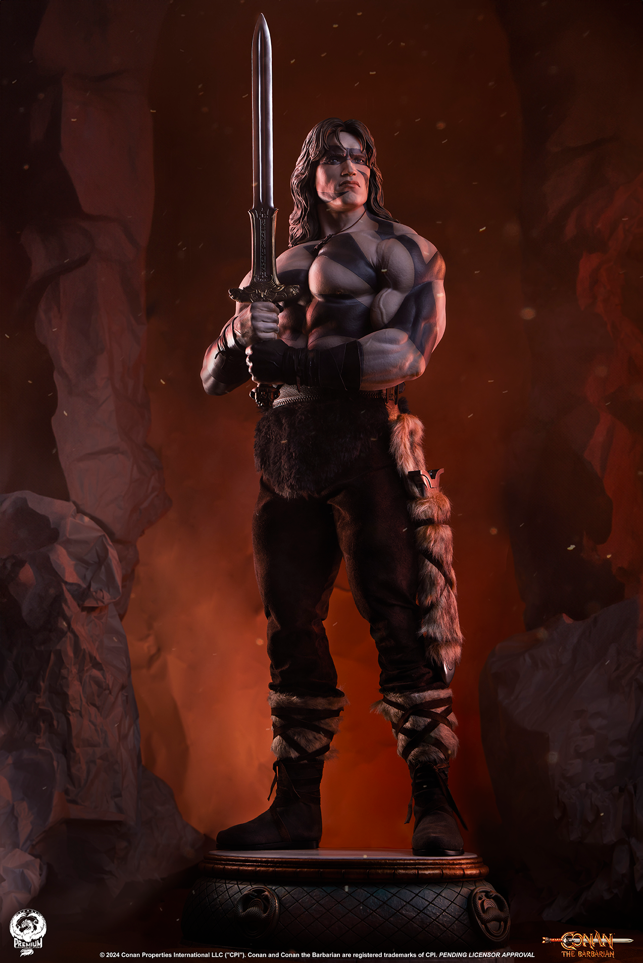 Conan the Barbarian (War Paint) 1/2 Scale Statue - Spec
