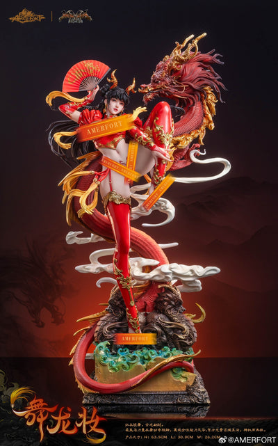 AmerFort Dark Dynasty Series - Dragon Dance 1/4 Scale Statue