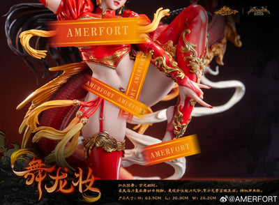 AmerFort Dark Dynasty Series - Dragon Dance 1/4 Scale Statue