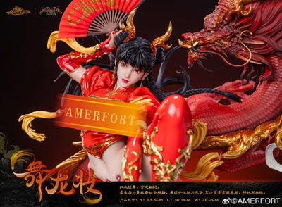 AmerFort Dark Dynasty Series - Dragon Dance 1/4 Scale Statue