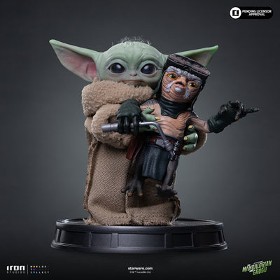 Grogu w/ Babu Frik (No Squeezy) Statue