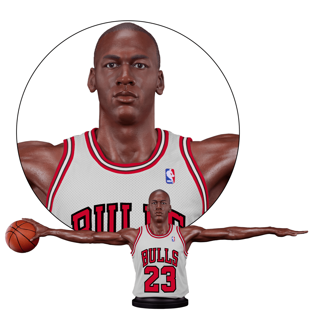 Michael Jordan Wings Life Size Bust
