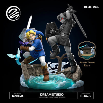 Link vs. Dark Link (Blue) 1/6 Scale Statue by Dream Studio