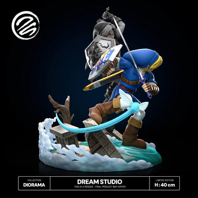 Link vs. Dark Link (Blue) 1/6 Scale Statue by Dream Studio