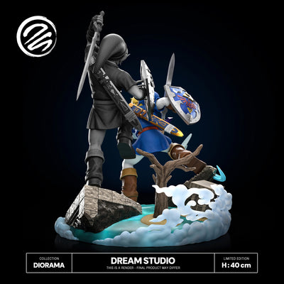 Link vs. Dark Link (Blue) 1/6 Scale Statue by Dream Studio