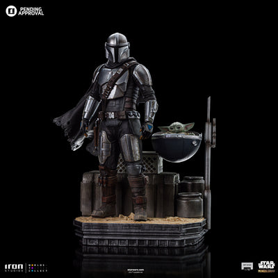 Din Djarin and Din Grogu Art Scale 1/10