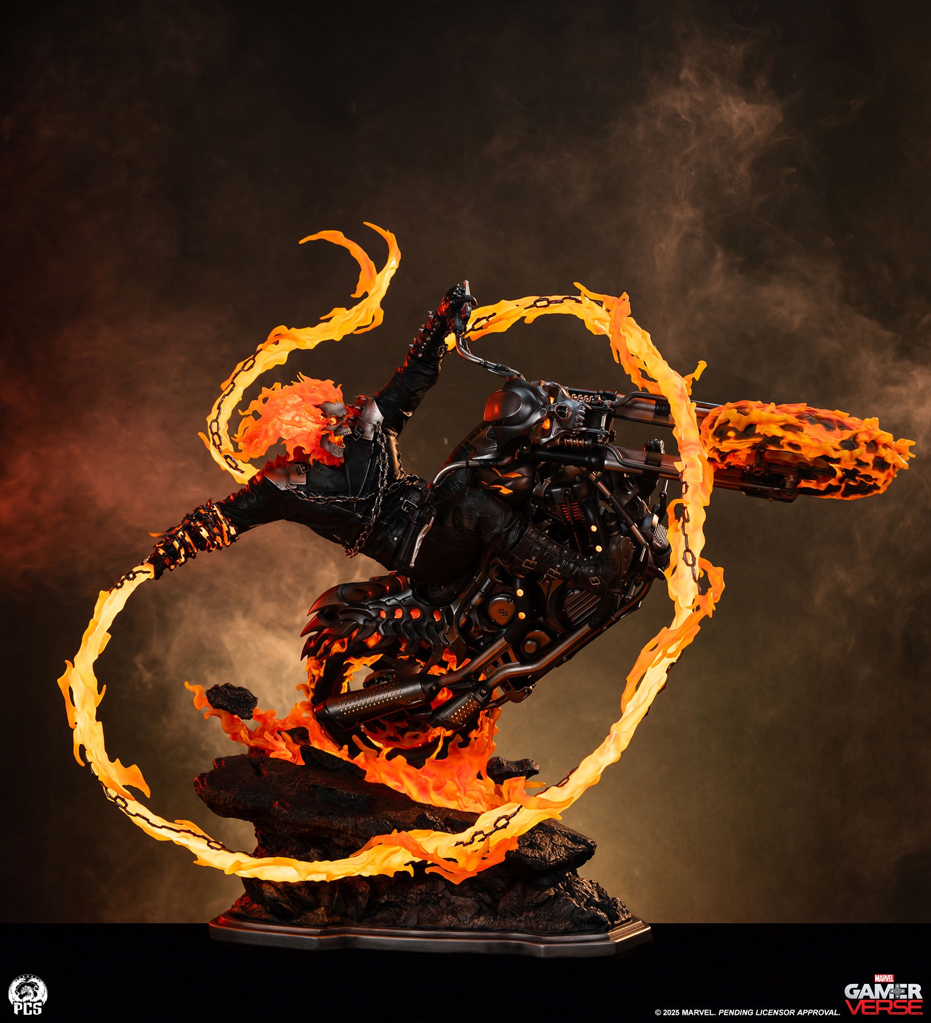 Ghost Rider Moving Ghost Rider Figure Marvel Ghost Rider Animated Statue - Skottie Young ...