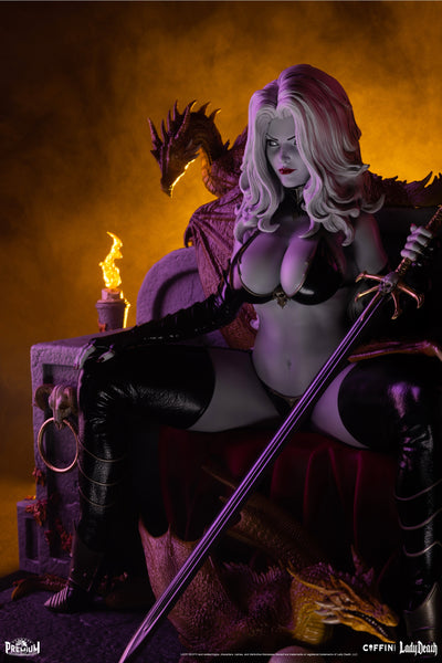 Lady Death On Throne 1/4 Scale Statue