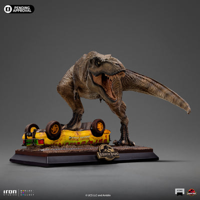 T-Rex Attack Icons Statue