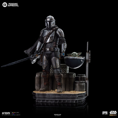 Din Djarin and Din Grogu Art Scale 1/10