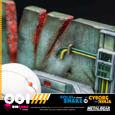 Metal Gear Solid - Solid Snake vs. Cyborg Ninja (Feat. Otacon) Diocube w/ Exclusive Pin