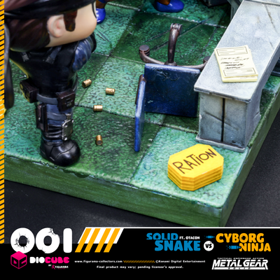 Metal Gear Solid - Solid Snake vs. Cyborg Ninja (Feat. Otacon) Diocube w/ Exclusive Pin