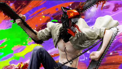 Chainsaw Man – The Movie: Reze Arc - Chainsaw Man & Beam 1/4 Scale Statue