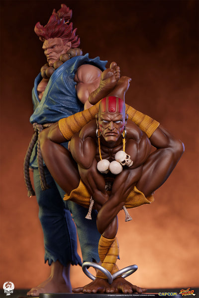 Akuma and Dhalsim 1/10 Scale Statue Set