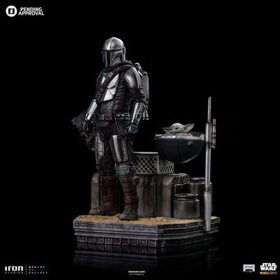 Din Djarin and Din Grogu Art Scale 1/10