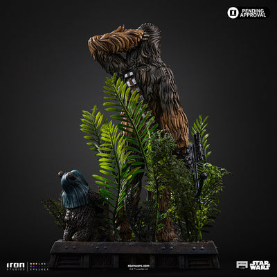 Return of the Jedi - Star Wars Chewbacca & Tokkat Art Scale 1/10