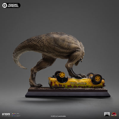 T-Rex Attack Icons Statue