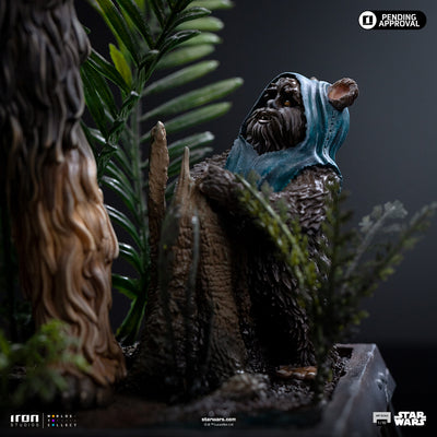 Return of the Jedi - Star Wars Chewbacca & Tokkat Art Scale 1/10