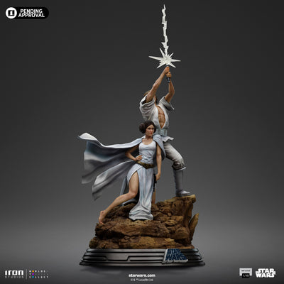 Luke & Leia Movie Poster Deluxe Art Scale 1/10