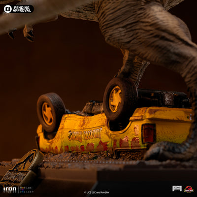 T-Rex Attack Icons Statue