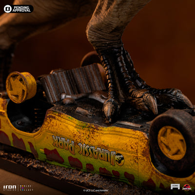 T-Rex Attack Icons Statue