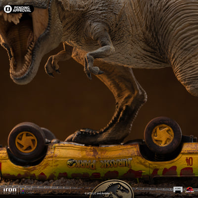 T-Rex Attack Icons Statue