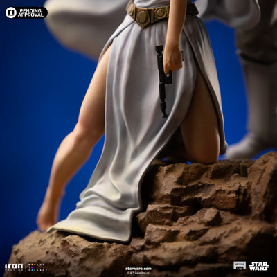 Luke & Leia Movie Poster Deluxe Art Scale 1/10