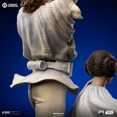 Luke & Leia Movie Poster Deluxe Art Scale 1/10