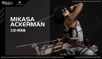 Attack on Titan - Mikasa Ackerman 1/6 Scale Statue by Zodiakos Studio