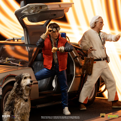 Back to the Future - DeLorean Set DELUXE Version Art Scale 1/10