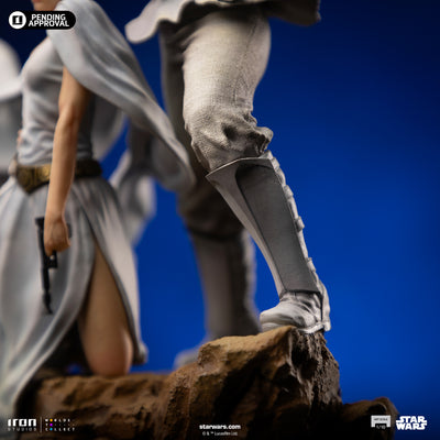 Luke & Leia Movie Poster Deluxe Art Scale 1/10
