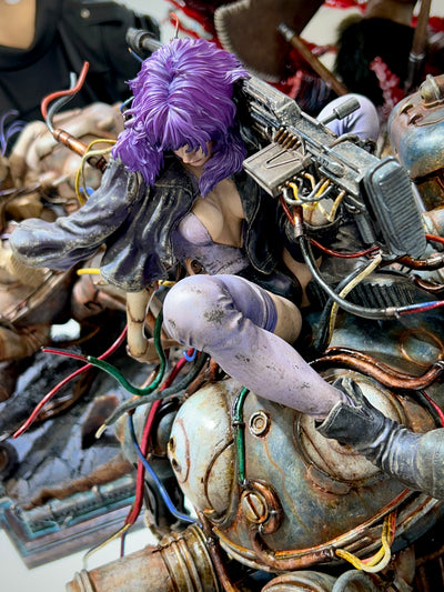 Ghost in the Shell: SAC - Motoko Kusanagi & Tachikoma by Entei Ryu (Color - Bonus) 1/4 Scale Statue