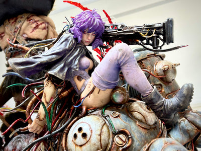 Ghost in the Shell: SAC - Motoko Kusanagi & Tachikoma by Entei Ryu (Color - Bonus) 1/4 Scale Statue