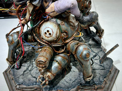 Ghost in the Shell: SAC - Motoko Kusanagi & Tachikoma by Entei Ryu (Color - Bonus) 1/4 Scale Statue