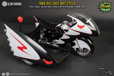 Batman (1966) Batcycle with Sidecar (Ultimate Signature Ed.) 1/6 Scale Collectible