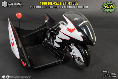 Batman (1966) Batcycle with Sidecar (Ultimate Signature Ed.) 1/6 Scale Collectible