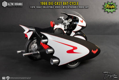 Batman (1966) Batcycle with Sidecar (Ultimate Signature Ed.) 1/6 Scale Collectible