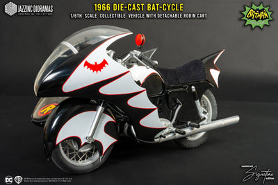 Batman (1966) Batcycle with Sidecar (Ultimate Signature Ed.) 1/6 Scale Collectible