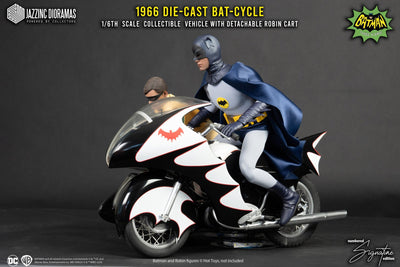 Batman (1966) Batcycle with Sidecar (Ultimate Signature Ed.) 1/6 Scale Collectible