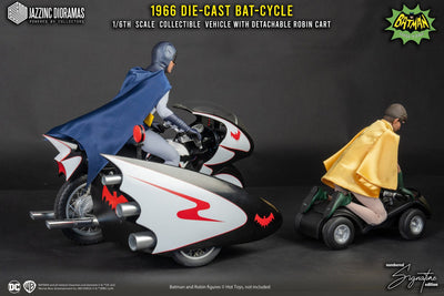 Batman (1966) Batcycle with Sidecar (Ultimate Signature Ed.) 1/6 Scale Collectible