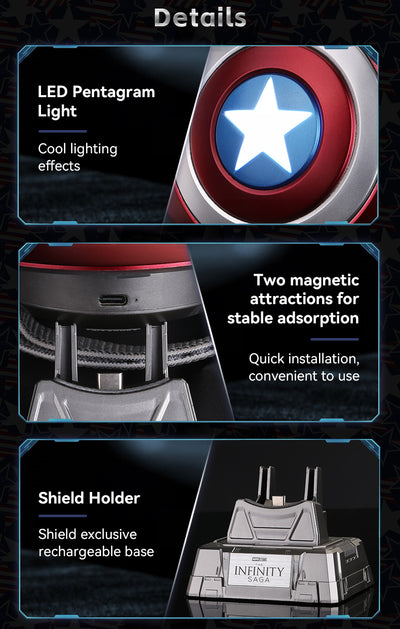 Captain America Pressure-Relief Shield w/ Bluetooth Speaker