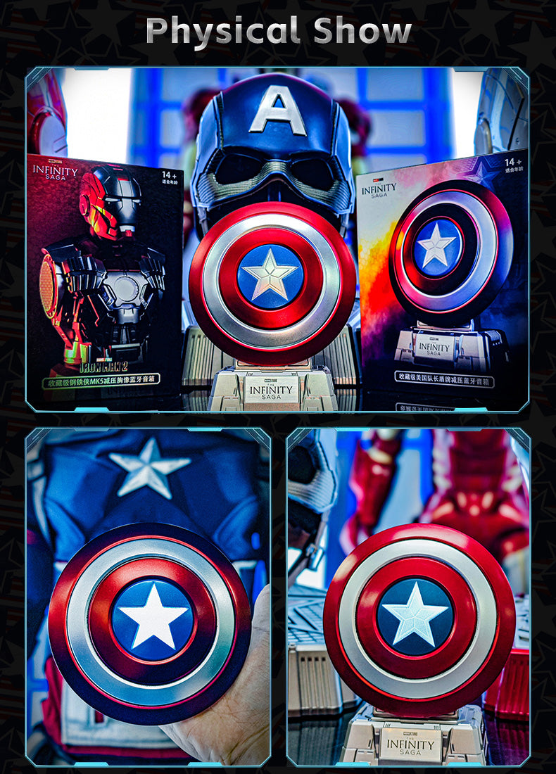 captain america civil war iron man helmet bluetooth speaker Marvel Captain America Pressure-relief Collectible Bluetooth Speaker By Killer Body
