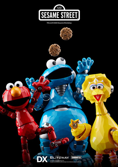 Sesame Street - Big Bird, Cookie Monster & Elmo Deluxe CARBOTIX Figures