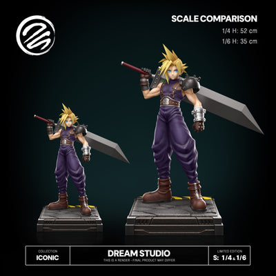 Final Fantasy VII - Cloud 1/4 Scale Statue by Dream Studio