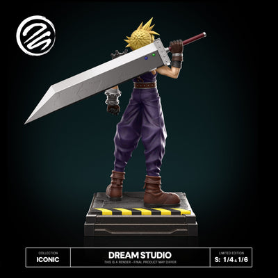 Final Fantasy VII - Cloud 1/6 Scale Statue by Dream Studio