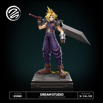 Final Fantasy VII - Cloud 1/4 Scale Statue by Dream Studio