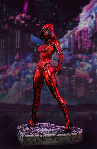 White Widow Symbiote (RED VERSION) 1/4 Scale Statue